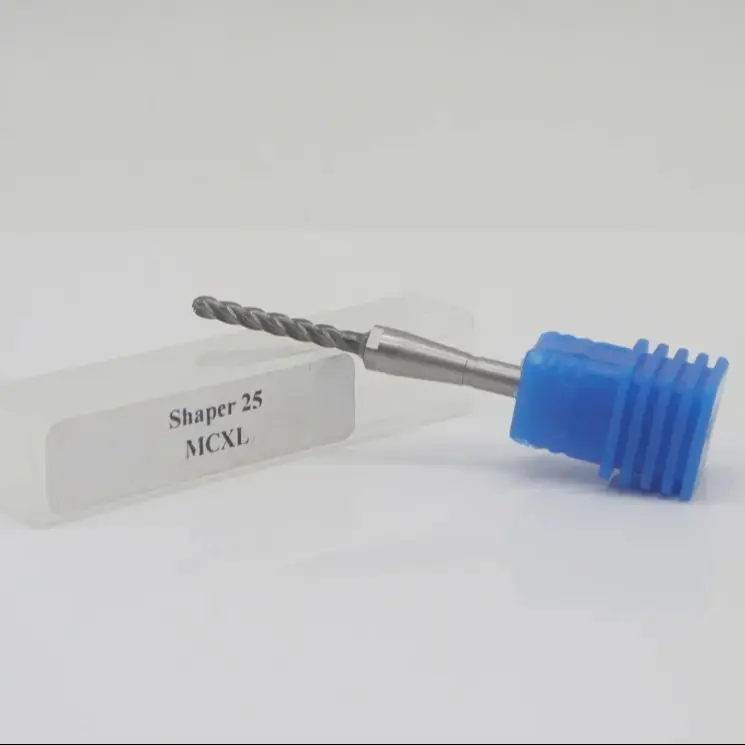 Sirona Cerec MCXL Compatível Fresadoras Step Bur, 12S, Cilindro Apontado, Adequado para Vidro, Cerâmica, Dissilicato de Lítio, Emax