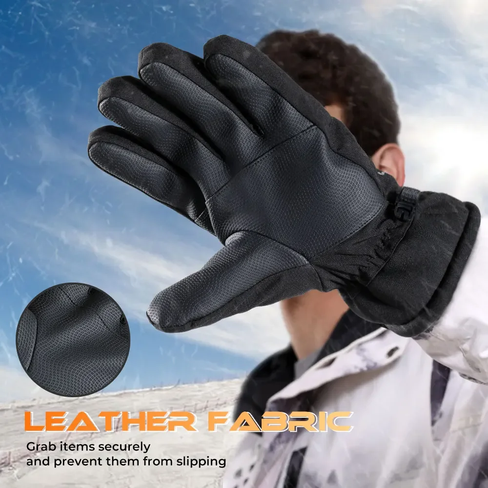 Guantes de esquí deportivos para hombre y mujer, manoplas cálidas antideslizantes con pantalla táctil, impermeables, para Snowboard, senderismo, escalada, ciclismo, nieve, Invierno