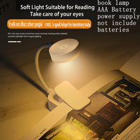 Portable LED Book Lights Adjustable Eye Protection Night Light Mini 360°Clip-On Desk Reading Battery Lamp Travel Bedroom