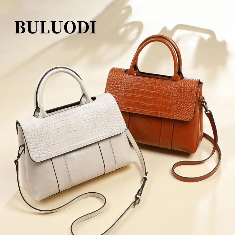 Ladies luxury leather handbag large capacity can be slung over suitable for commuting to work traveling and shopping Fashionable
