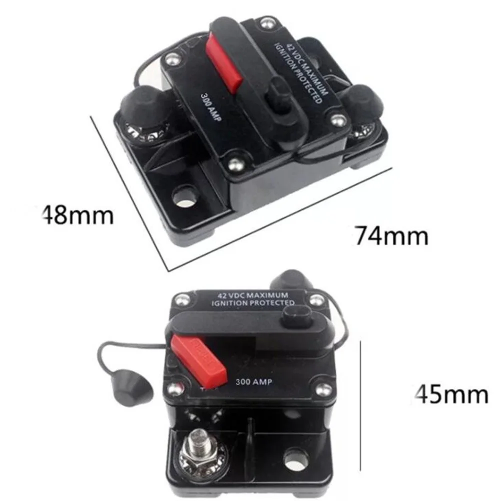 Disyuntor de reinicio automático de 12V-36V 300a, restauración Manual impermeable para coche, camión, Rv, remolque marino, disyuntor de reinicio
