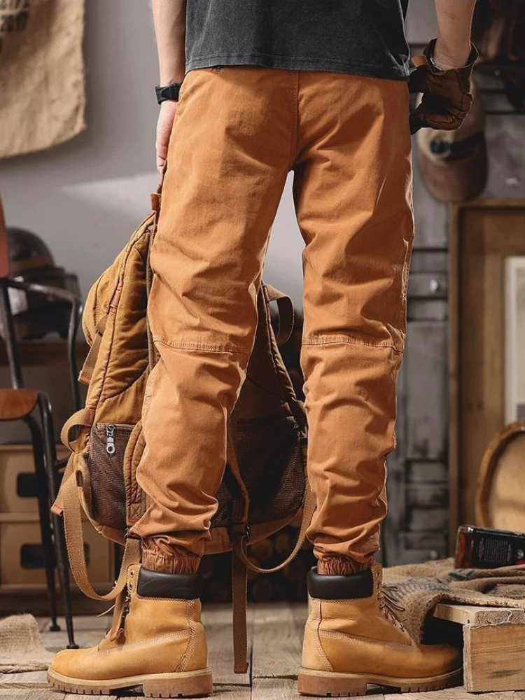 دراجة نارية نحيل الرحلات الذكور السراويل السوداء مصمم عادية عالية الجودة منتظم صالح Techwear طويل فاخر الرجال السراويل البضائع