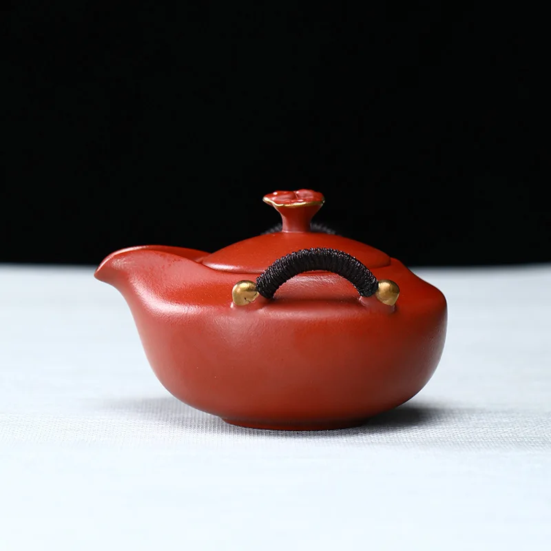 220ml Dahongpao Purple Clay Pot Zisha Teapot Yixing Handmade Kung-fu TeawarePurple Drinkware For Puer Green Black Janpan Kettle