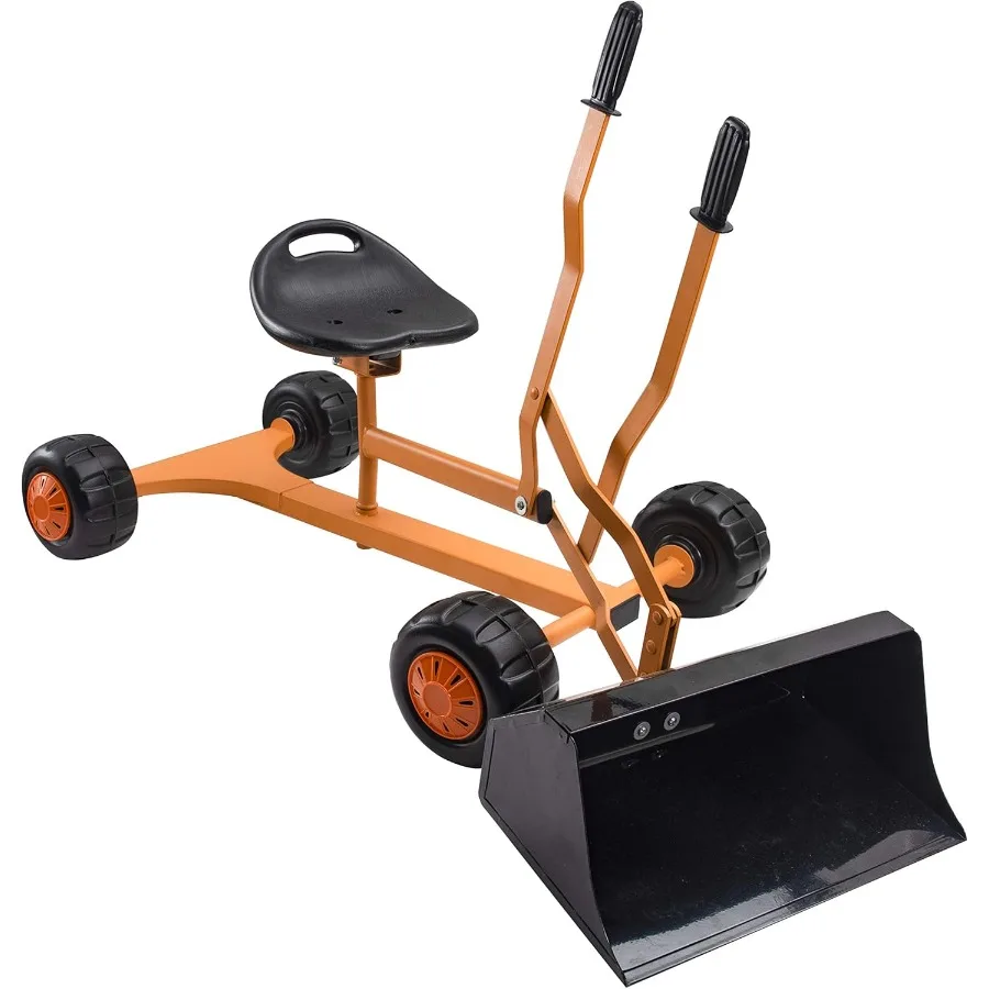 

Sand Digger Original Metal Excavator Bulldozer 360° Seat Ride On Toy for US Patented Extra Wide Scoop Bucket Design