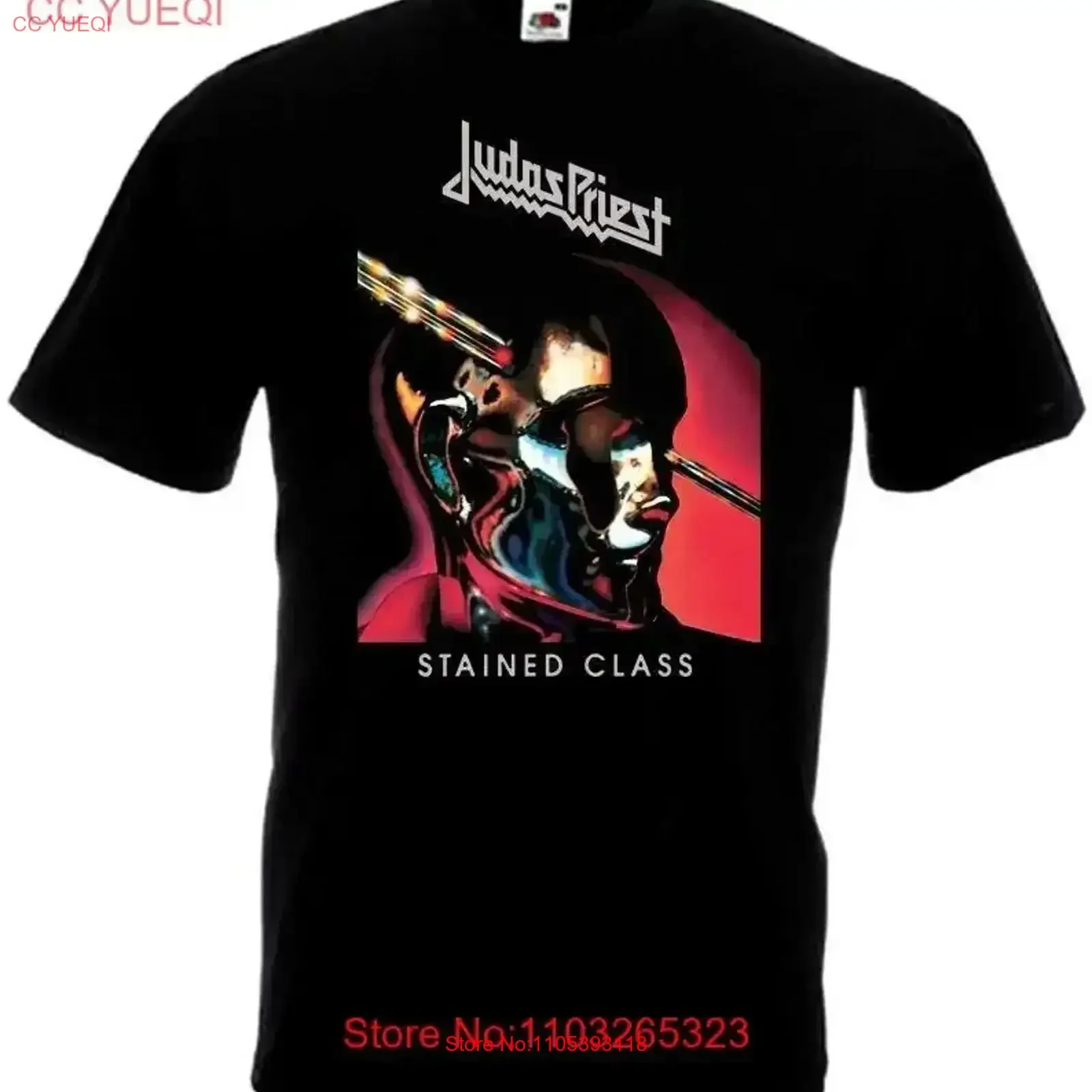 Judas Priest Stained Class T Shirt Black Men S M L 234XL A377 vintage Washed Top For Everyday Wear fashion homme Versatile