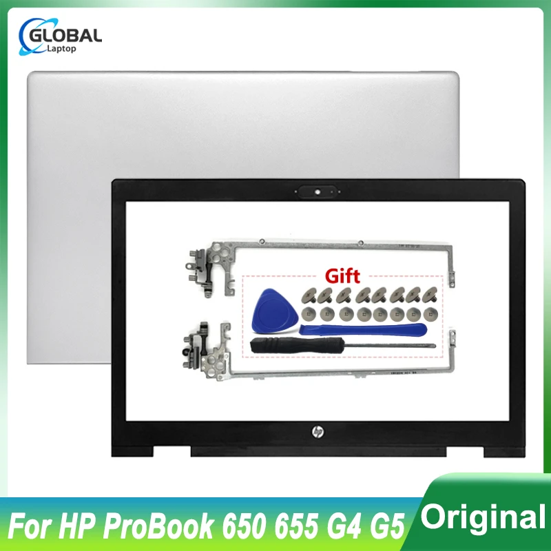 

NEW Laptop Case for HP Probook 650 G4 G5 655 LCD Back Cover Front Bezel Hinges Top Rear Lid Frame Housing L09757-001