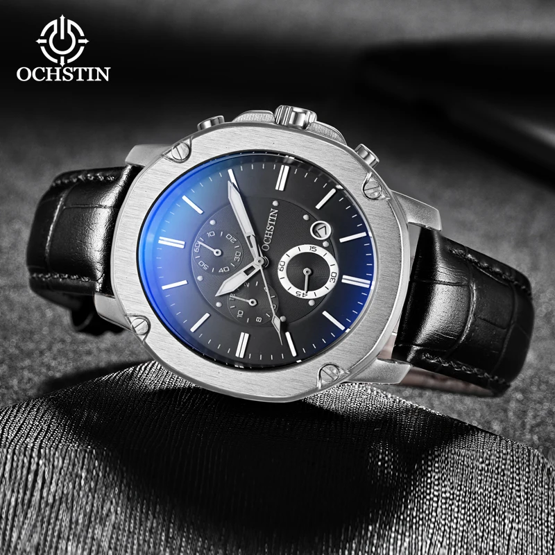 OCHSTIN New Product 2024 Pilot Series Simple and Fashionable Multi functional Quartz Movement Men\'s Quartz Watch