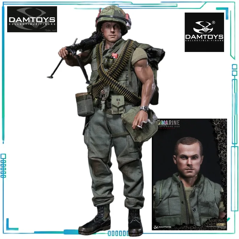 

DAMTOYS Genuine Mobile Doll Series History Series Vietnam War US Marine Corps USMC 1/6 Finished Model Exquisite Toys Collect