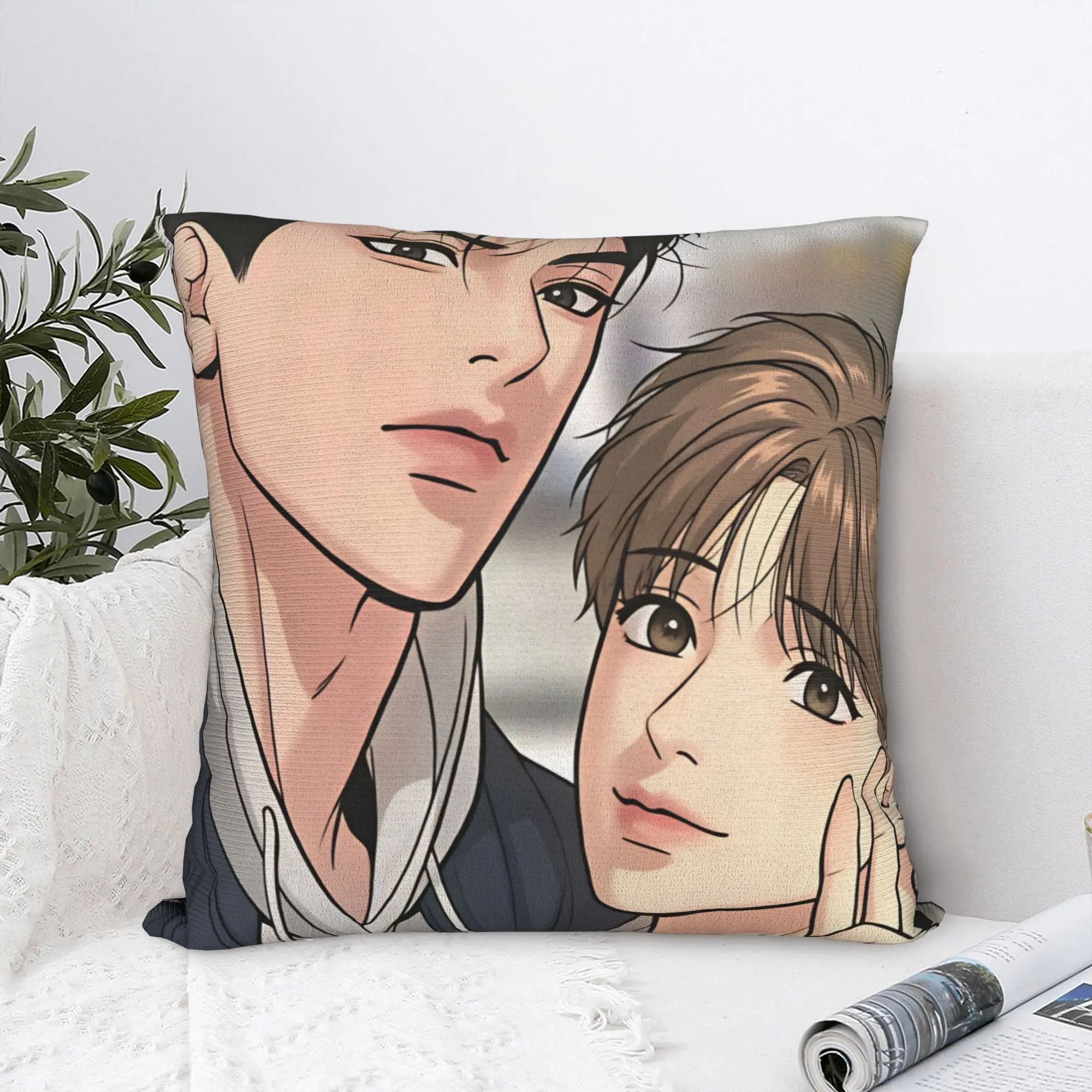 Pillow Cover Bl Manhwa Jinx Joo Jaekyung   Pattern Cushion Cover  Kawaii Pillow Case For Wedding Party Home Decor Pillowcases
