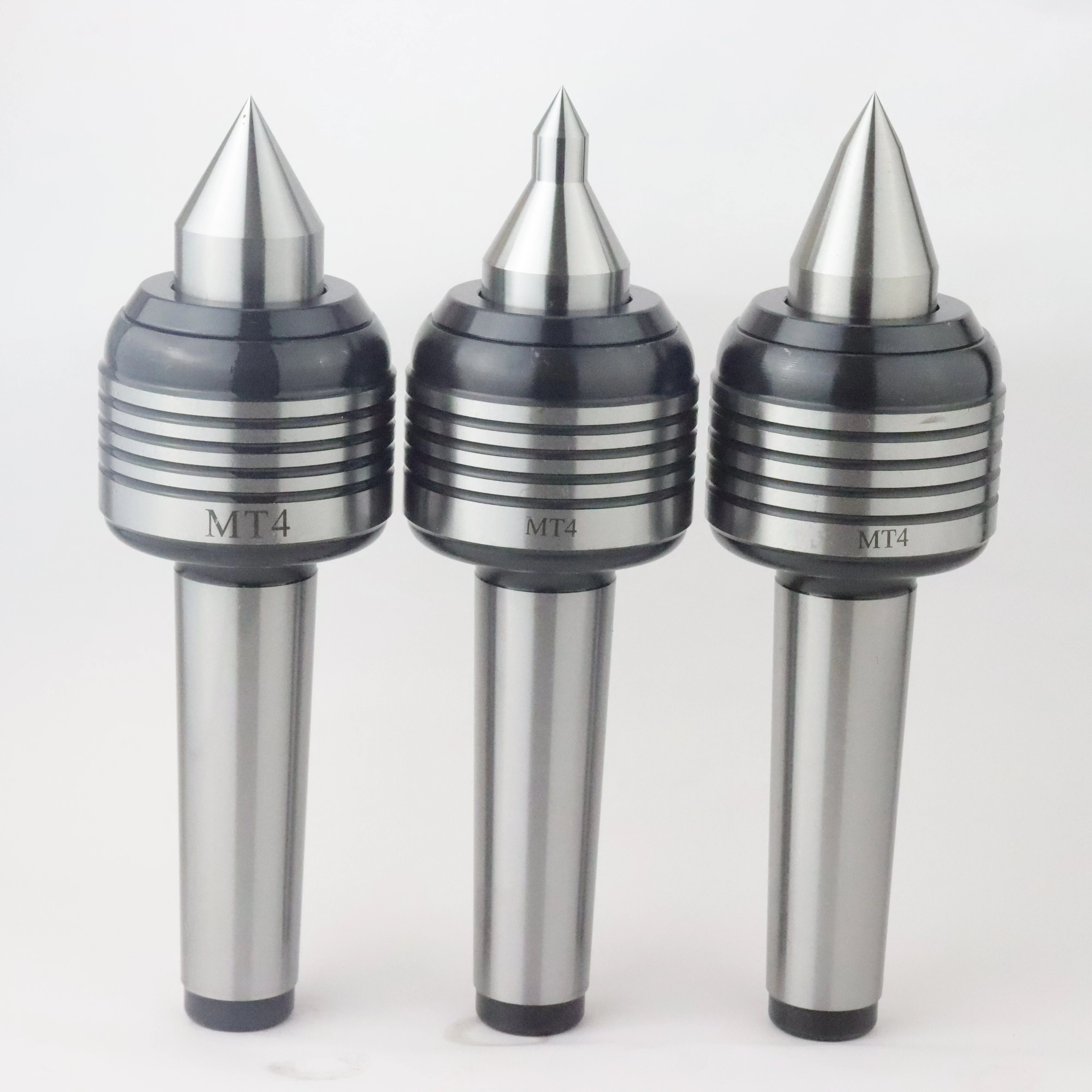 CNC Lathe Tailstock Rotary Center, Waterproof, Live Center, Morse MT2, Sizes 3, 4, 5, 6, Alloy, Slender Double-Cone Tip