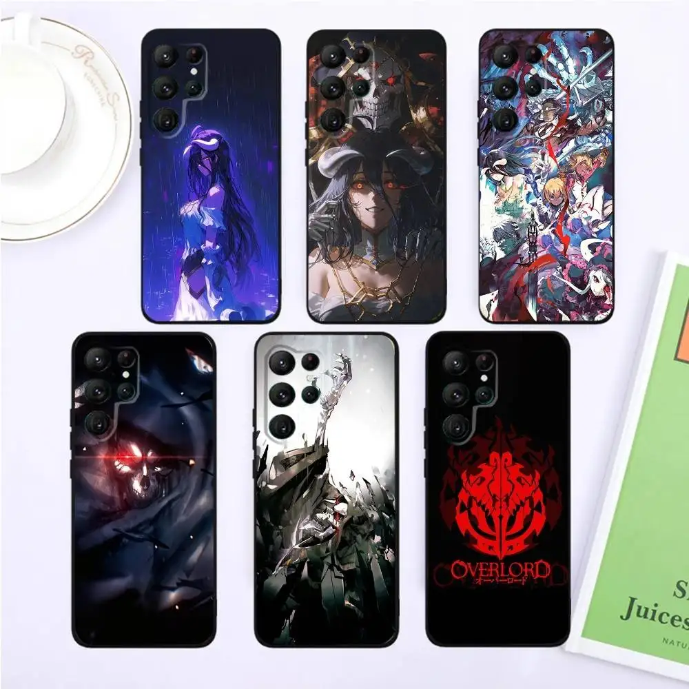 

O-Overlord-d cartoon Phone Case For Samsung S25,S24,S23,22,21,Ultra,Pro,S10,S30Plus,20lite Black Cover
