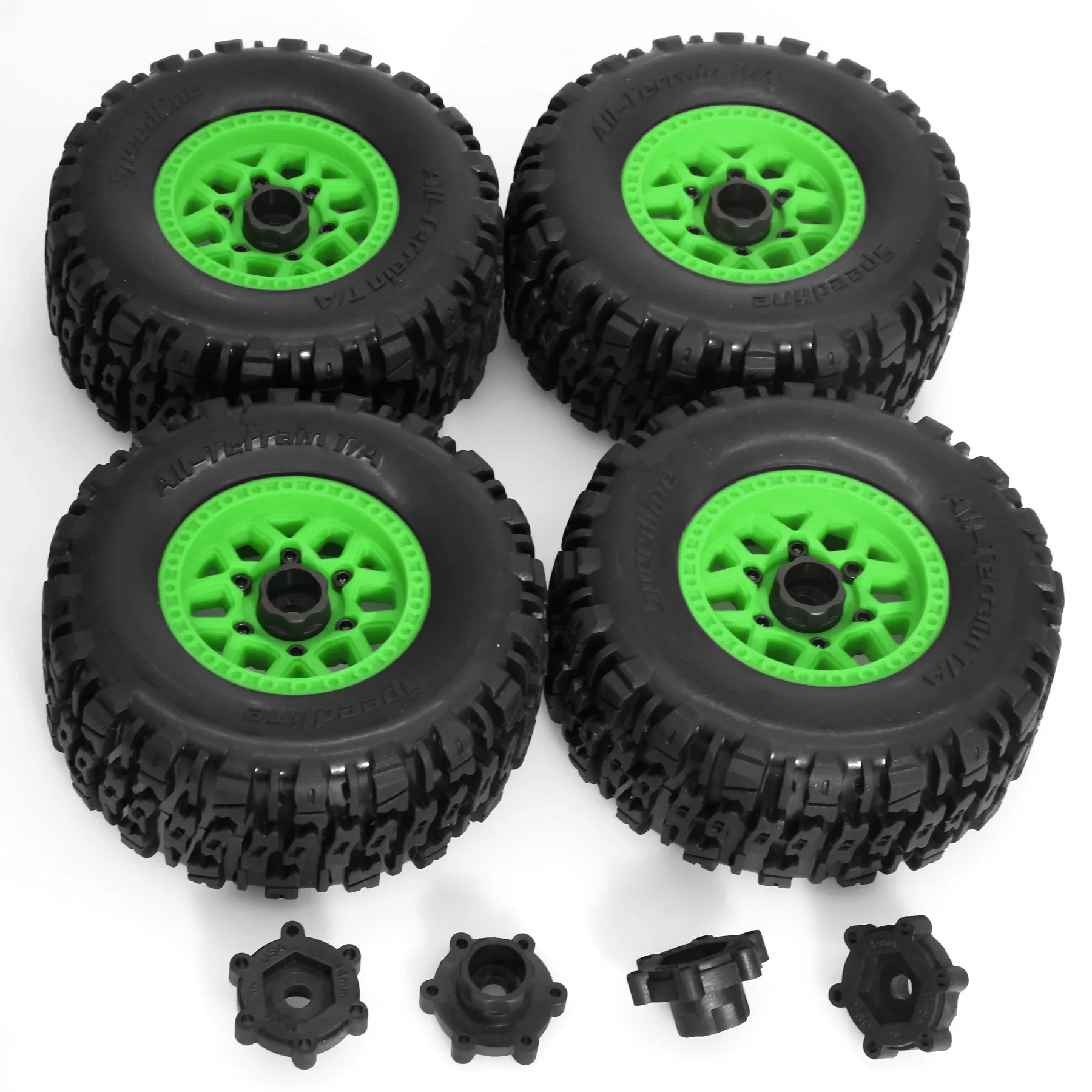 4pcs 12mm and 14mm Hex Short Course Truck Wheel Tire for ARRMA Mojave TRAXXAS UDR Yikong DF7 FS Baja Losi Buggy RC Car