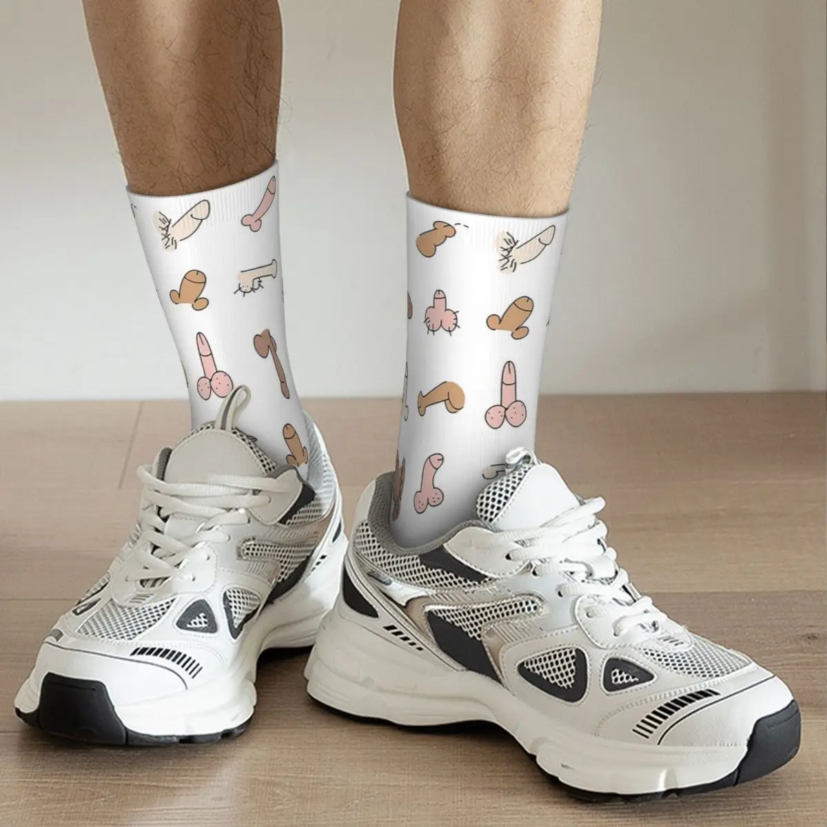 Penis Art Socks Harajuku Super Soft Stockings All Season Long Socks Accessories for Unisex Birthday Present