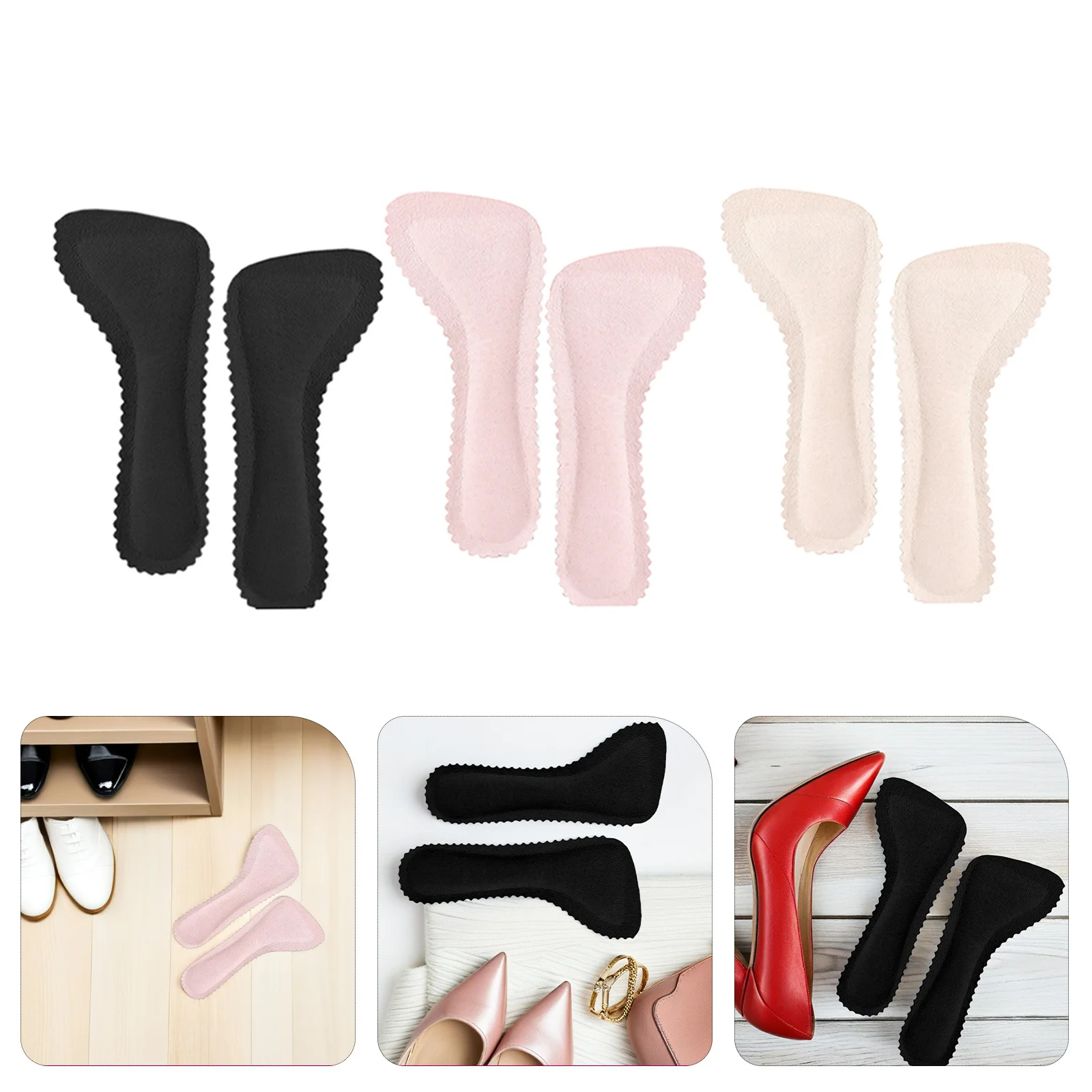

Invisible Height Increasing Insoles For Women 3/4 Adhesive Breathable Shoe Inserts Sandal Liners Forefoot Pads Non-Slip