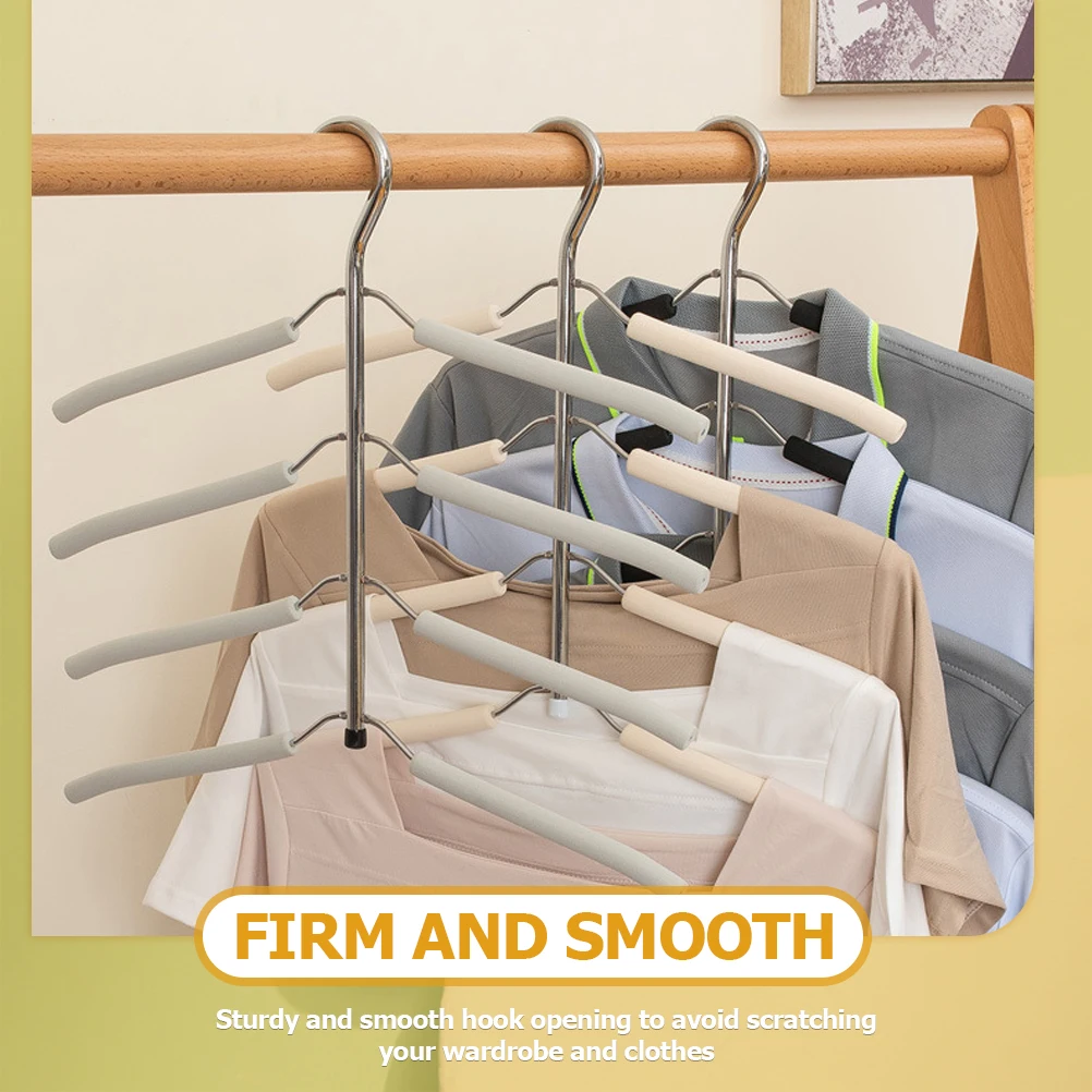 

2 Pcs Hangers Space Saving Saving Hangers Flexible Foam Sturdy Bra Blouse ganizer Clothes Storage Closet