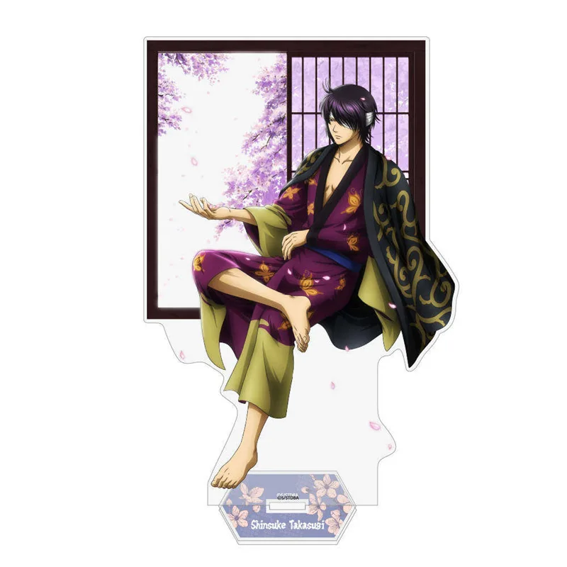 Gintama Acrylic Stand Anime Peripherals Sakata Gintoki Kamui Desktop Display Ornaments Collection Birthday Gift for Girl Boy Toy