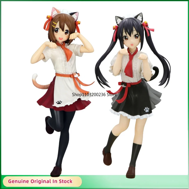 

Original Trio-Try-iT Figure SQ K-ON！Nakano Azusa Hirasawa Yui Cat Ears Anime Action Figures Ornaments Model Gift