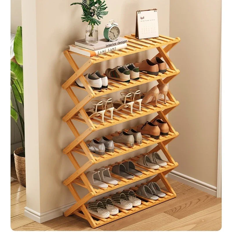 

Multi-functional Shoe rack Door multi-layer economical storage Extremely narrow shelf Telescopic shoe rack