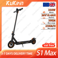 2025 Kukirin S1 Max 8-Inch Tire Electric Scooter, 350W Motor, 36V 10.4Ah Battery, 39km Max Range, 25km/h Speed