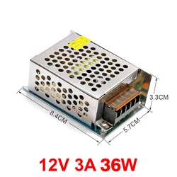 36W Switching Power Supply New DC 12V 3A  Indoor Aluminum Case LED Driver Power Supply Transformer Converter Adapter