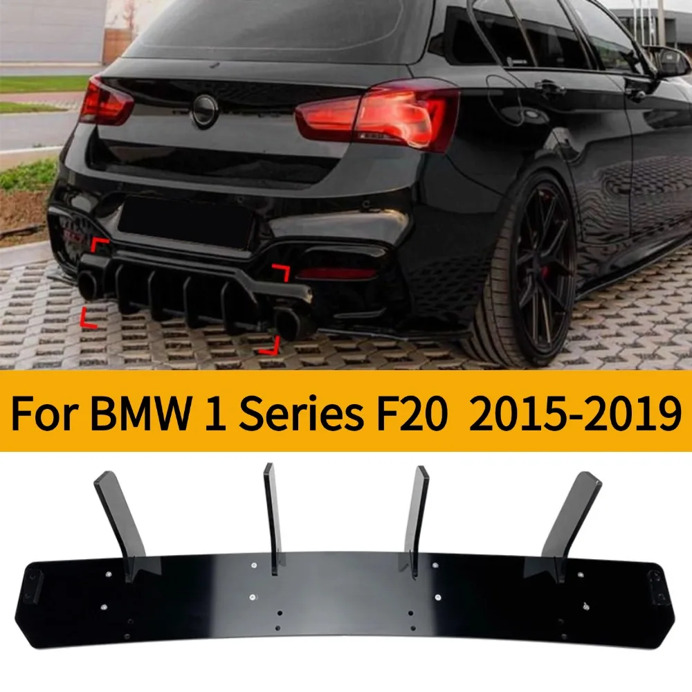 For BMW 1 Series F20 LCI M140I M Tech Sport 2015-2019 Rear Lip Spoiler Rear Blade Wind Blade Modification