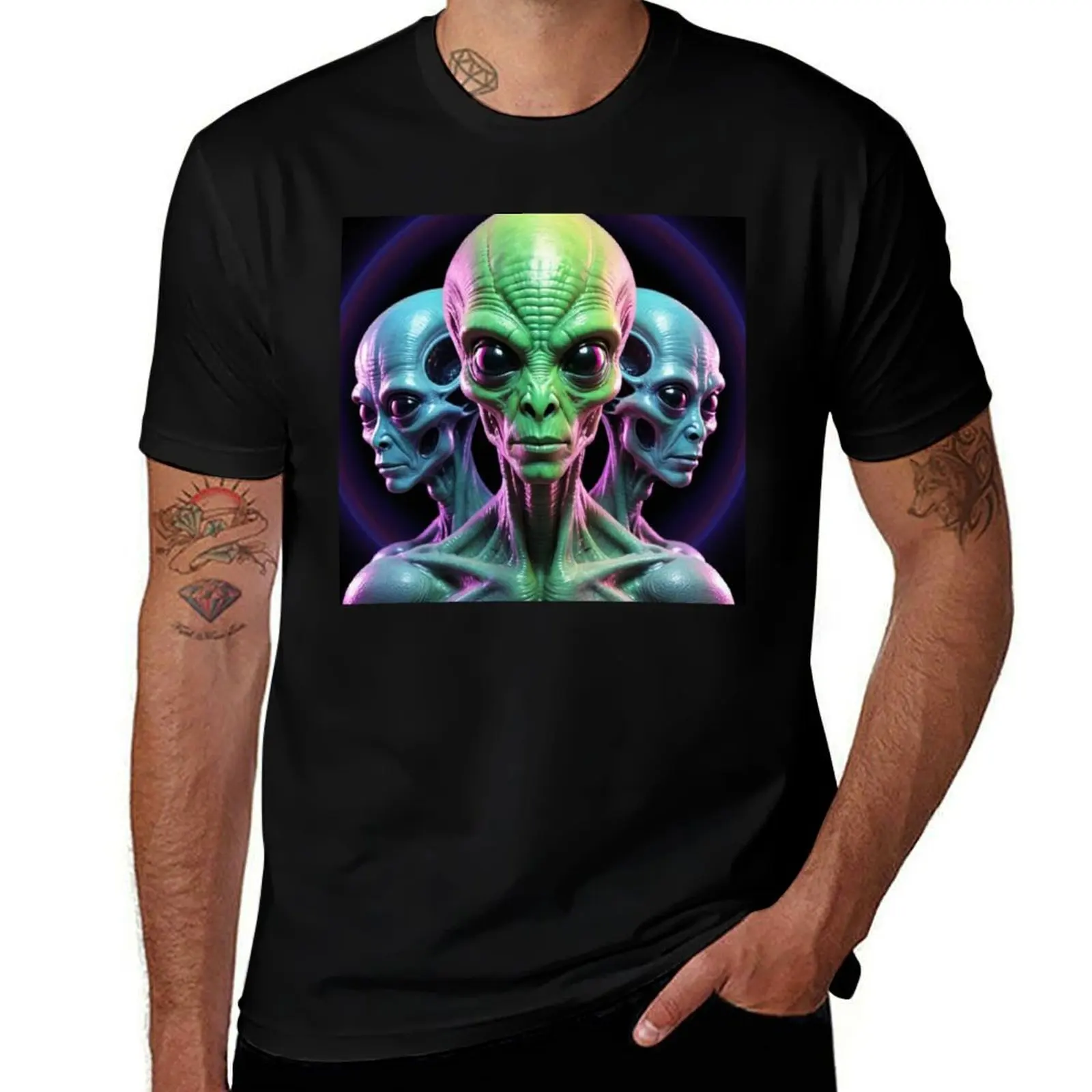 

Alien 3 Friends T-Shirt vintage graphic tee animal prinfor boys affliction shirts man t shirt mens graphic t-shirts pack