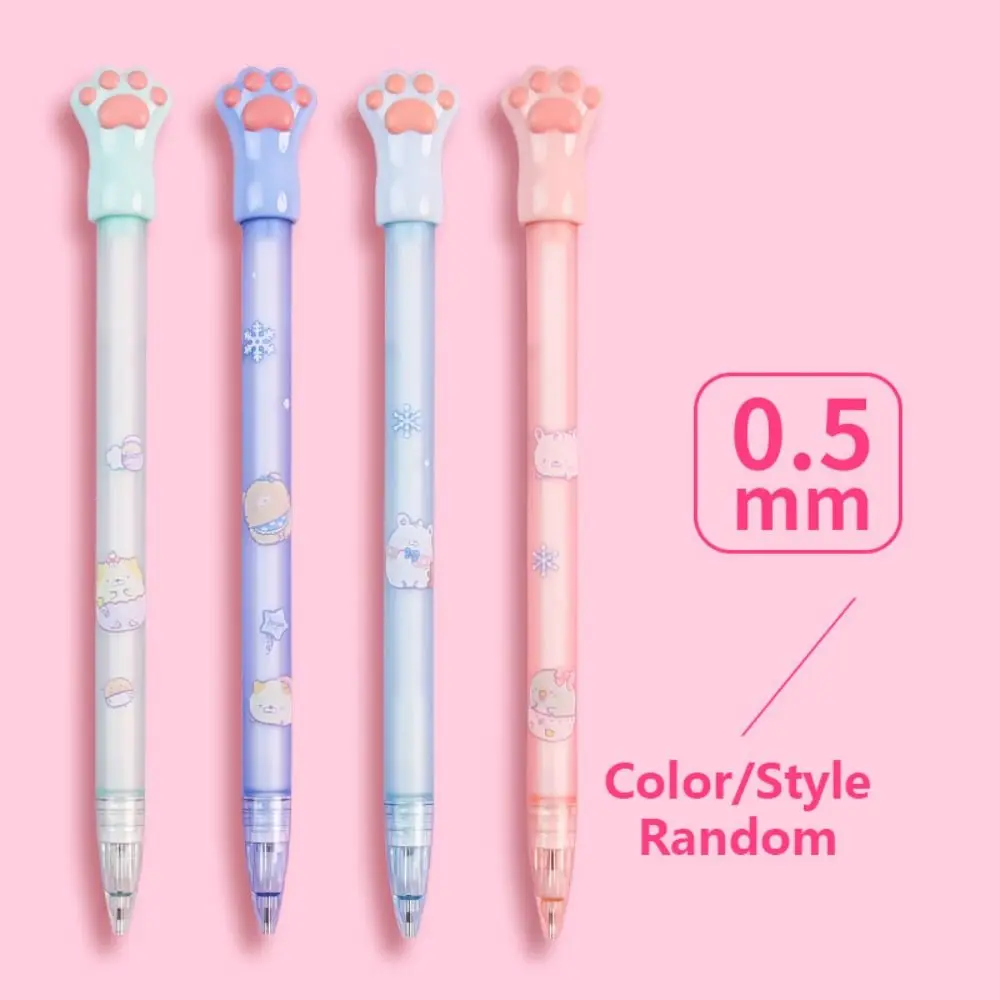 

2.0MM 2B Automatic Pencil Cute Cat Paw Press Type Mechanical Pencil Stationery Sketch Drawing Writing Tool Propelling Pencil