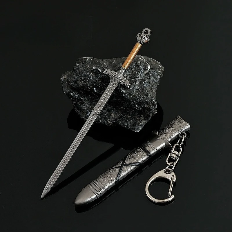 Nuevo Juego Atlantean de 12cm, brazos periféricos, modelo de Metal, accesorios de embalaje trasero, llavero, regalos de cumpleaños, juguete