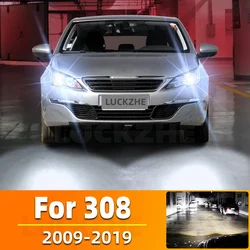 2Pcs For Peugeot 308 2009-2013 2014 2015 2016 2017 2018 2019 Car Led Headlight High Low Beam Canbus Headlamp Bulb 20000Lm