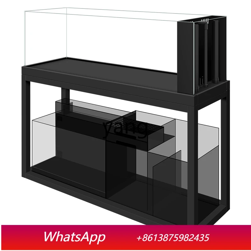 

lmm Double-Layer Fish Tank Stream Lanshou Taishi Fish Aquarium Landscape Original Industrial Style without Lights