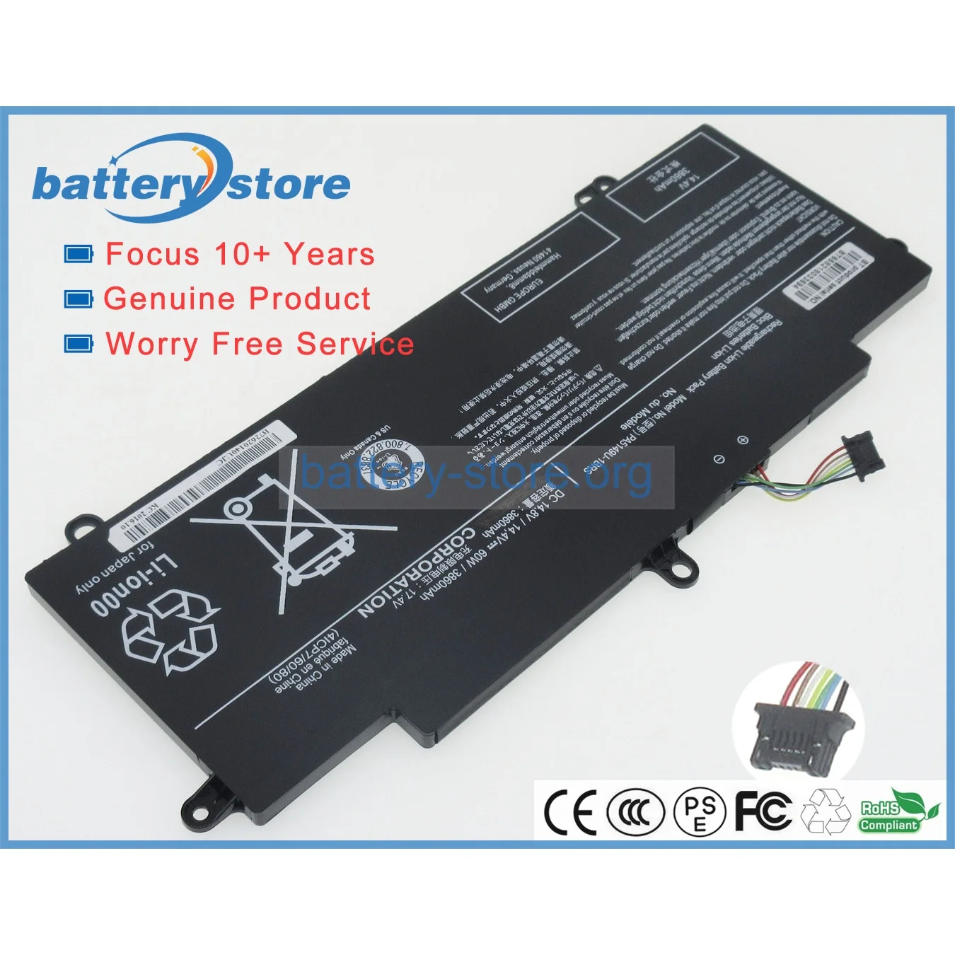 Genuine laptop batteries for PA5149U-1BRS,4INP7/60/80,P000697280,P000641720,P000661900,P000697600,G71C000GB310,P000589730