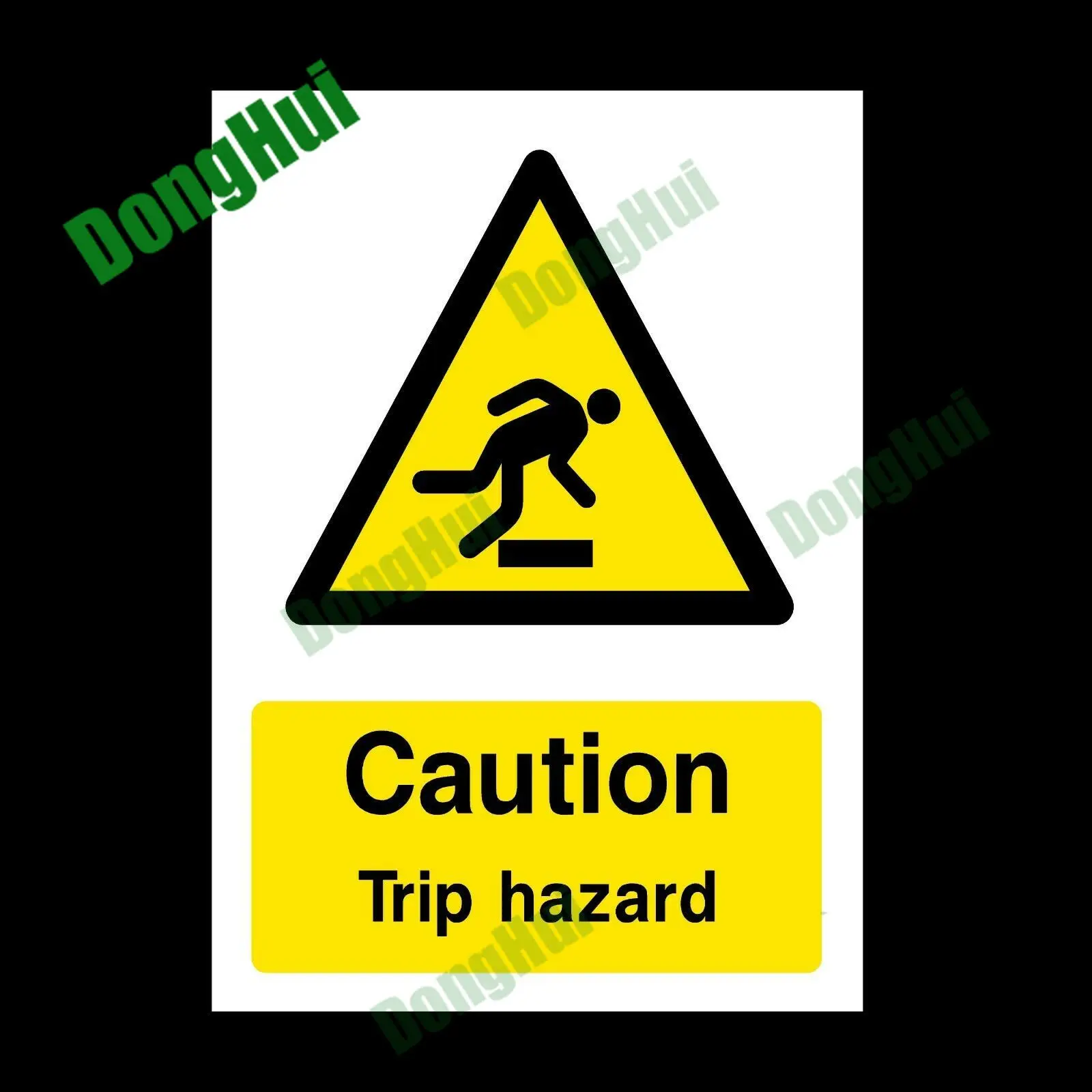 Caution Trip Hazard Plastic Sign Pay Attention To The Safety of Your Feet Label Sticker Warning Caution Danger Adhesive Sticker