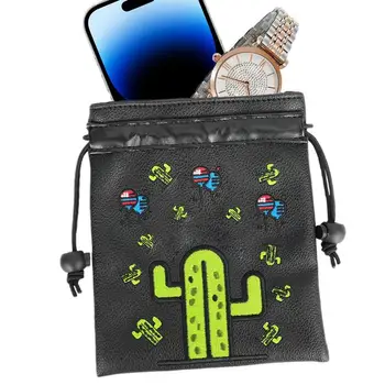 Sacca per oggetti di valore da Golf borsa per Organizer per palline da Golf con coulisse custodia per accessori da Golf portatile con moschettone in metallo per magliette con palline da Golf