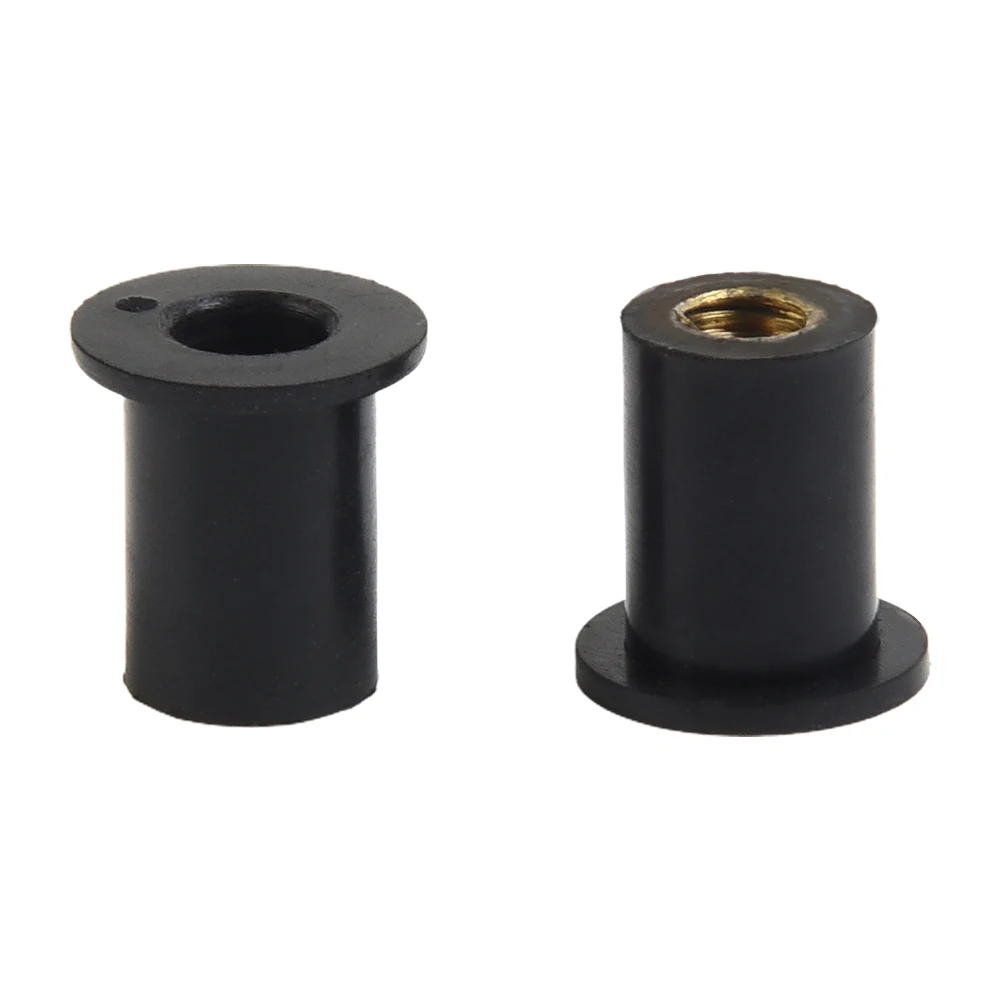 

30 pcs Black M5x16mm Motorcycle Windshield Screws Set with Neoprene Rubber Nuts, Direct Fit and Easy Installation