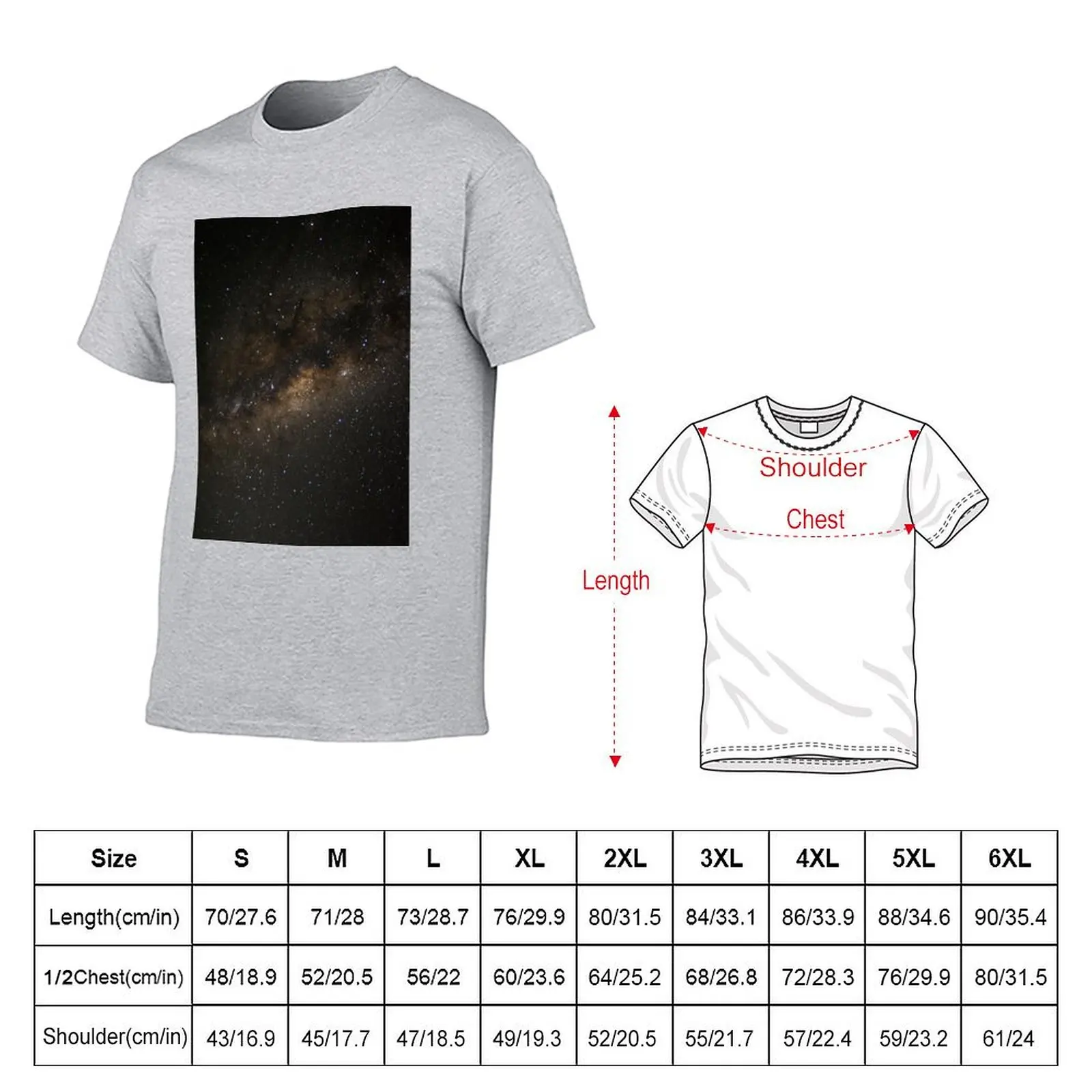 Milky Way T-shirt Aesthetic clothing oversized cute clothes anime plain white t shirts men