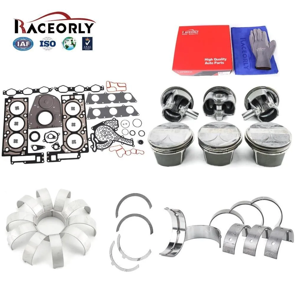 

RACEORLY Engine Rebuild Piston Kit For Mercedes C230 E300 2006-12 M272 2.5L 3.0L