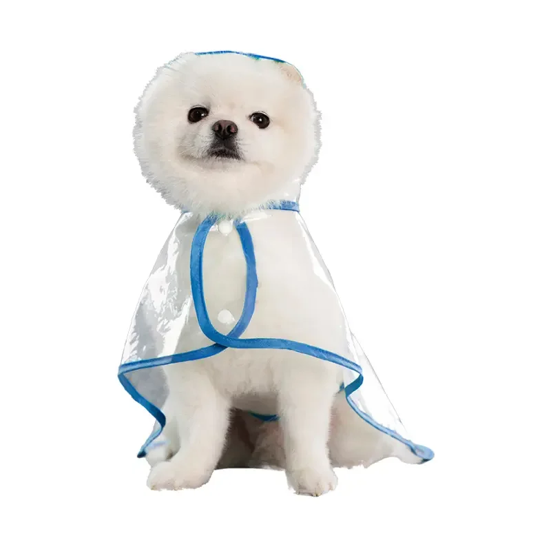

Pet Clothes Teddy Dog Raincoat Shiba Inu Medium Dog Small Dog Walking Dog Transparent Poncho Waterproof Large Golden Retriever
