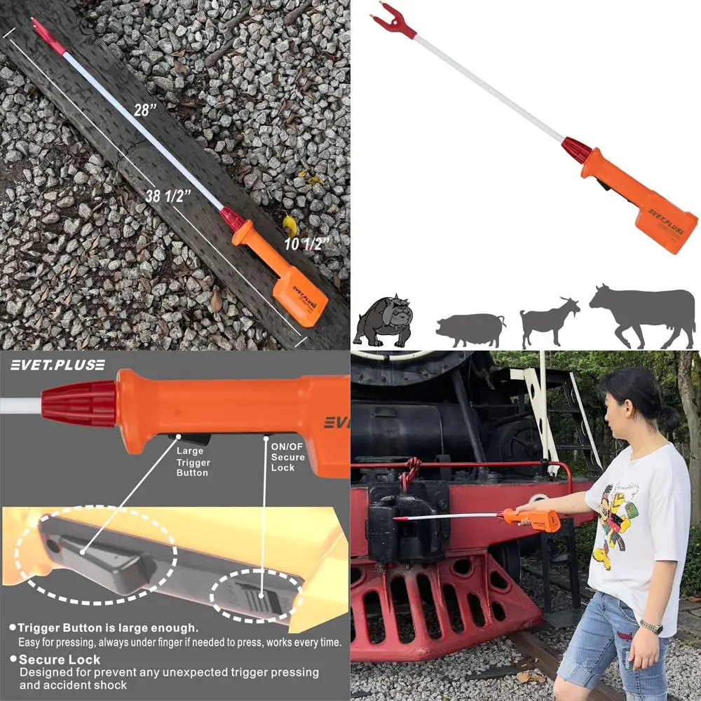 

Rechargeable 38.5 Long Waterproof Livestock & Large Dog Training Prod