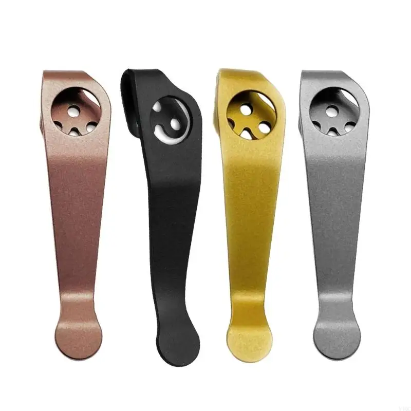 Titaniums knifee back clip clamps clamps clamps fold knifee handle diy make y4qc