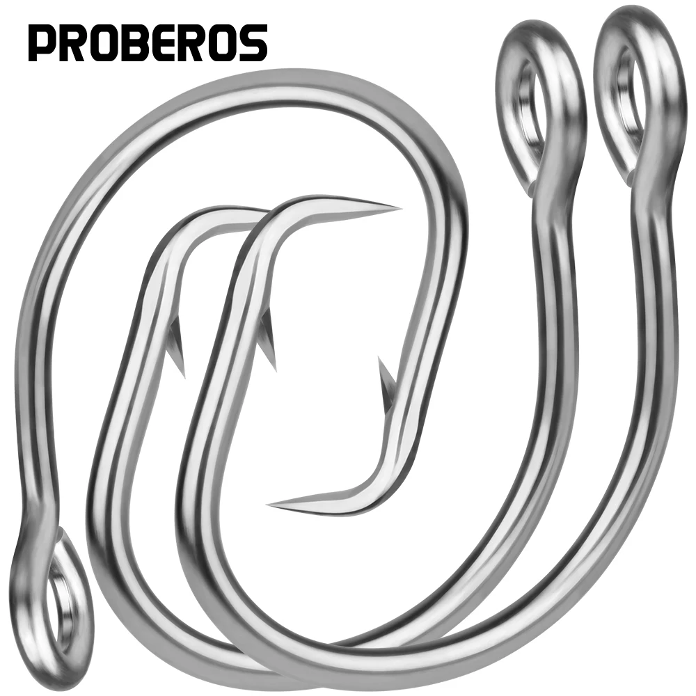 

PRO BEROS stainless steel hooks for sea fishing, including the barb golden gun shark hook, are excellent for Marine corrosion re