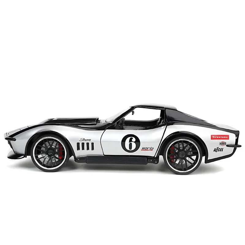 

JADA 1:24 CORVETTE STINGRAY ZL-1 1969, легкосплавный автомобиль, литье под давлением и игрушечный транспорт, модель автомобиля, миниатюрная масштабная модель автомобиля для детей