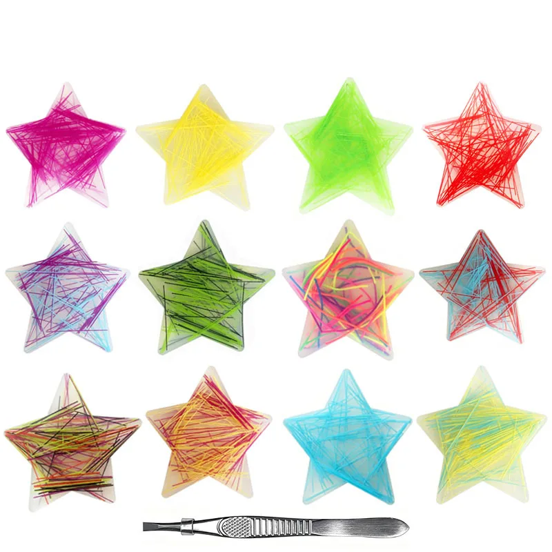 The Star Skin Picking Fidget Toys Silicone Sensory Picky Pad with Tweezer Hair Pulling Anxiety Stress Relief Toy for Adults