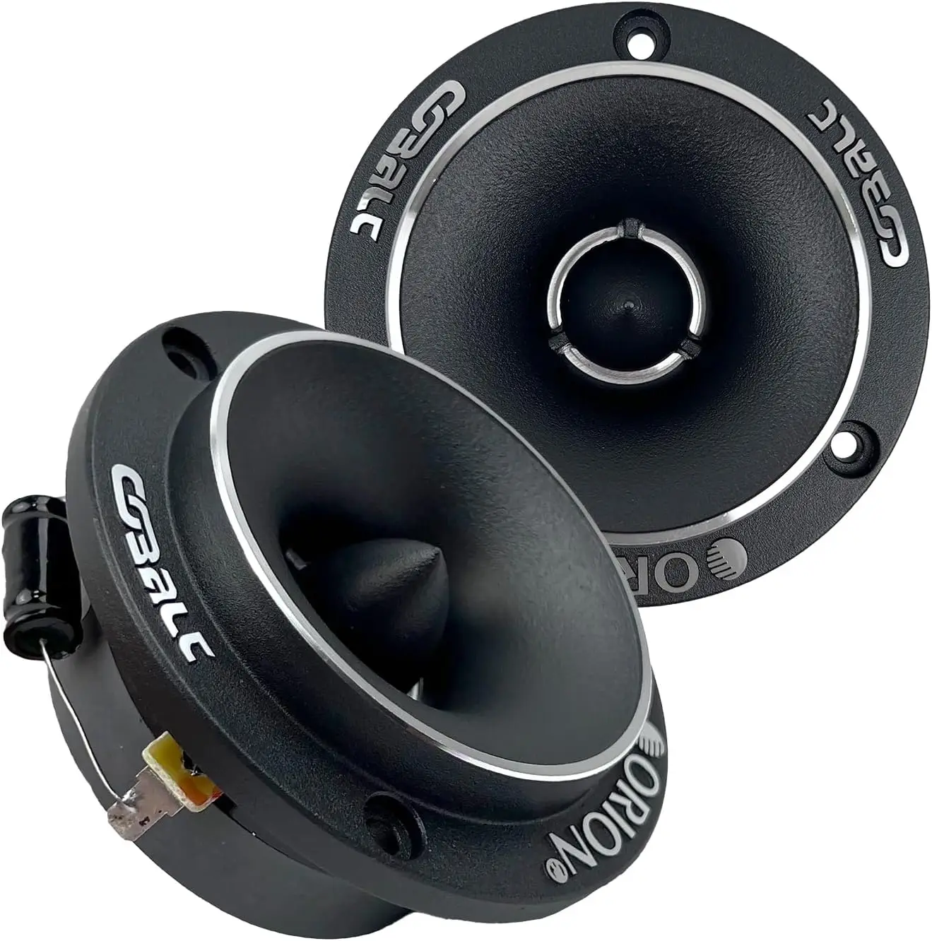 

3.8" Super Bullet Tweeter Pair - 75W RMS, Aluminum Diaphragm, 1" Voice Coil, Built-in Crossover for Pro Car Audio