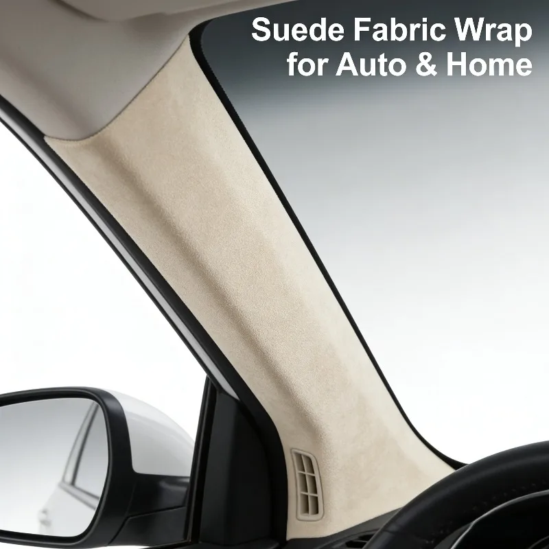 

Soft Touch Headliner Fabric Self-Adhesive Suede Car Roof Lining Luxury Auto Interior Restoration Repair Sagging Ceiling Material