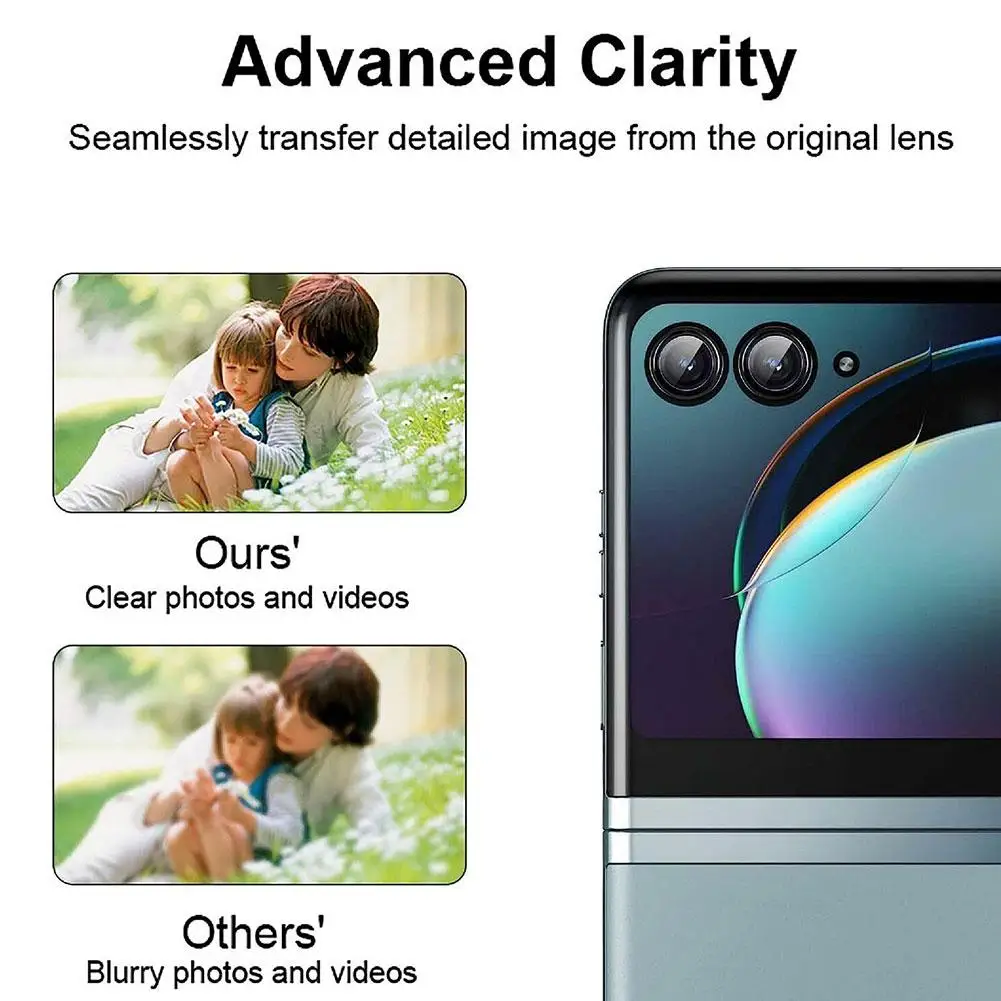Lens Protector Film For Motorola Razr 40 Ultra Clear Ultra Slim Camera Cover Tempered Glass Camera Protective Film Anti-fall