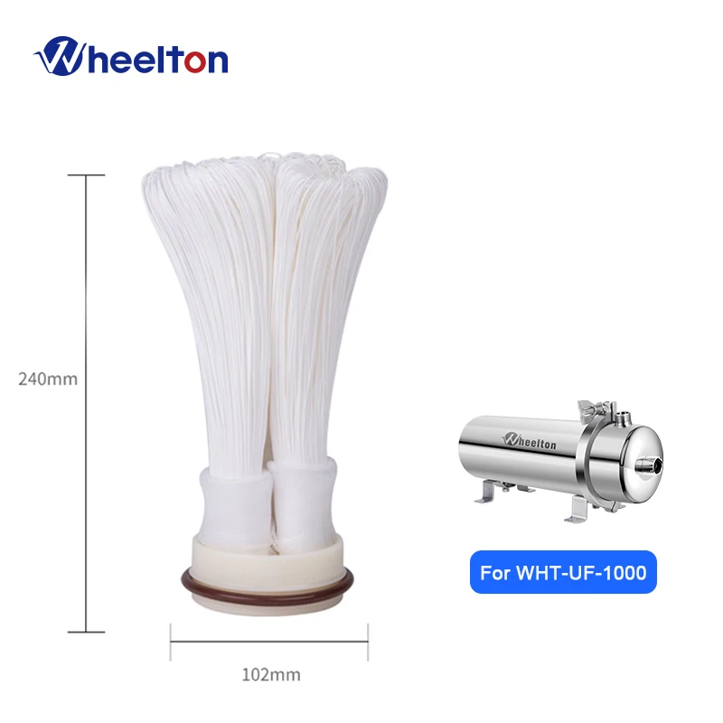 Wheelton Vervanging voor 304 roestvrij staal PVDF Ultrafiltratie-serie Waterfilteraccessoires UF-membraancartridge