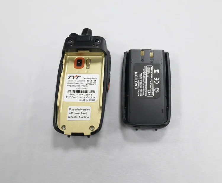 Drop Shipping TYT Radio TH-UV8000D 10W 136-174 e 400-520MHz Ricetrasmettitore portatile 3600MAH Walkie Talkie Uv8000d