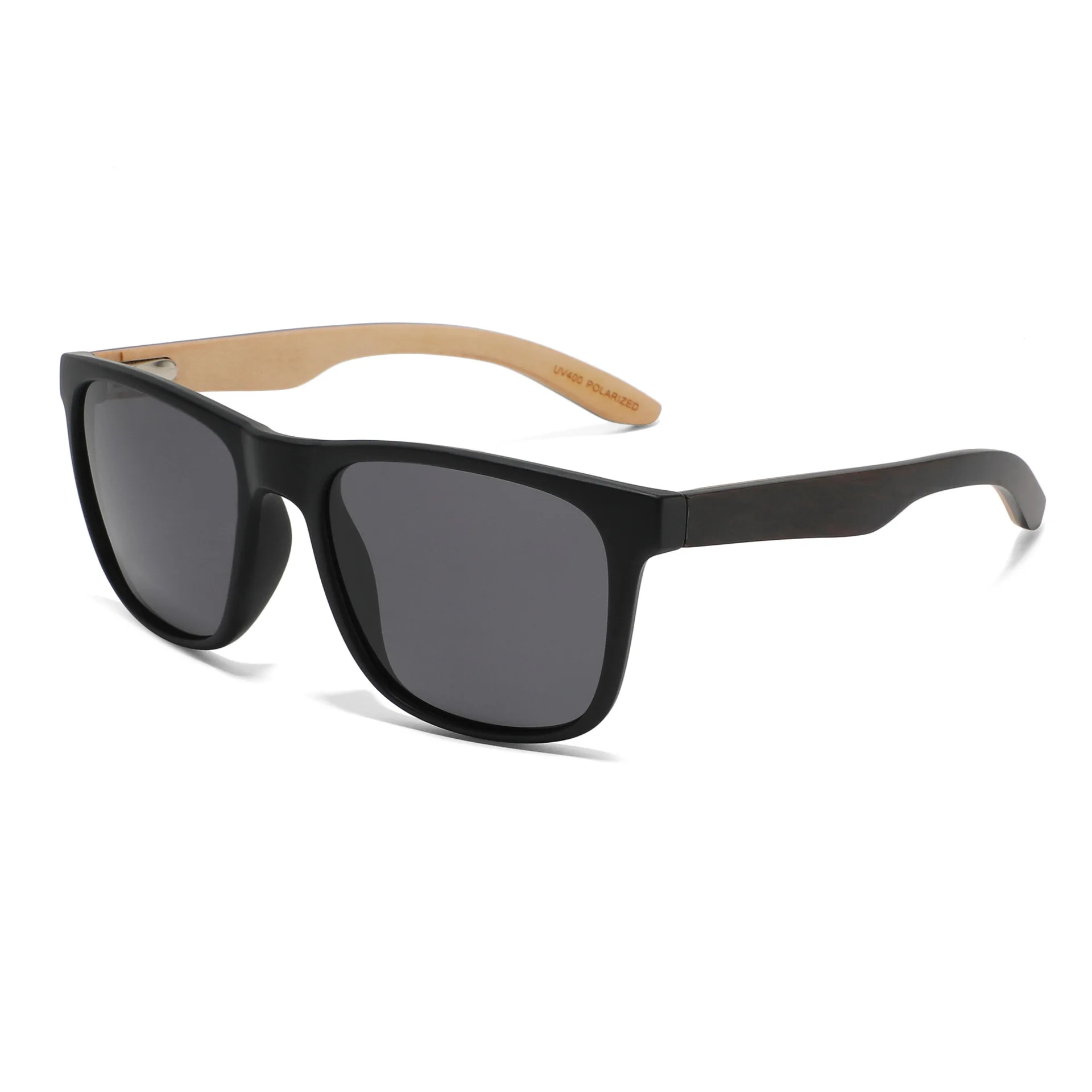 ShinyCoCo Luxusmarke Farbverlauf Holzsonnenbrille Holzbein Polarisierte Sonnenbrille Sonnenschutz Bambus und Holzbrille