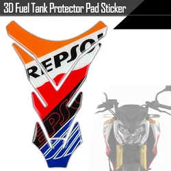 3D Motorcycle Accessories Sticker Fuel Tank Pad Protector Decorative For REPSOL CB190R CBR250RR/400 CBR1000RR