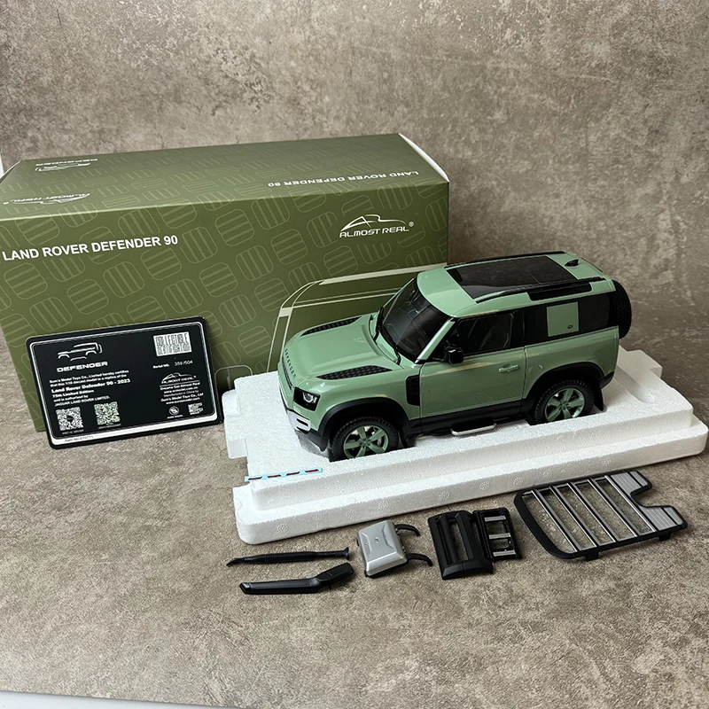 Almost Real AR 1/18 Land Rover Defender 90 (110) 2023 75th Anniversary Edition  SUV Car model metal Static ornament